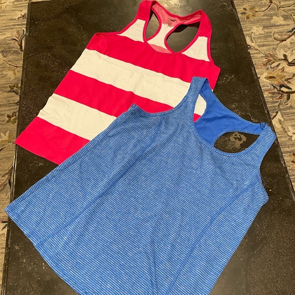 Two racer back tanks